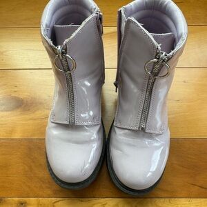 Nordstrom Kids Glossy Lavender Boots